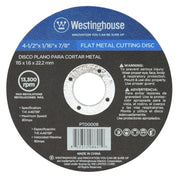 Disco Plano para Cortes en Metal de 4-½" x 1/16" x 7/8" Westinghouse